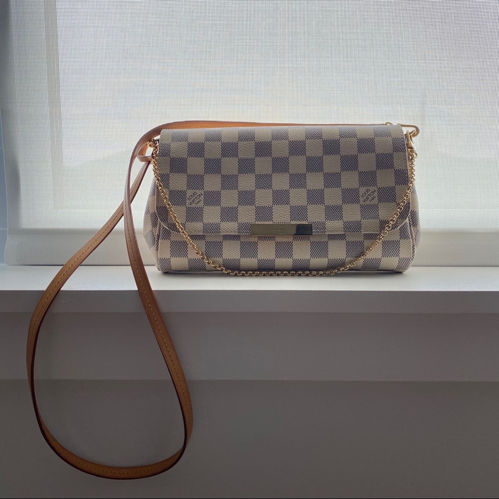LOUIS VUITTON FAVORITE MM DAMIER AZUR CANVAS